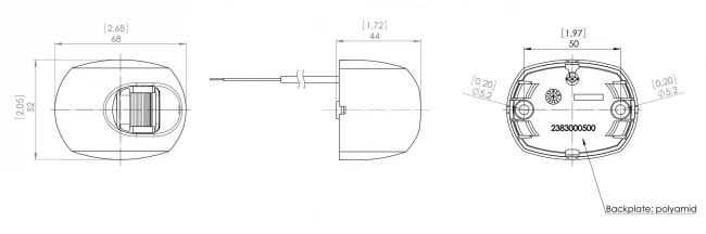 Aqua Signal Steuerbordlaterne Serie 34 Weiß 3 Aqua Signal Steuerbordlaterne Serie 34 Weiß – Bild 2