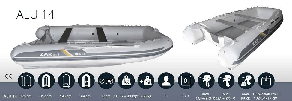 ZAR Mini ALU 14 Speedtube Schlauchboot 8 ZAR Mini ALU 14 Speedtube Schlauchboot – Bild 6