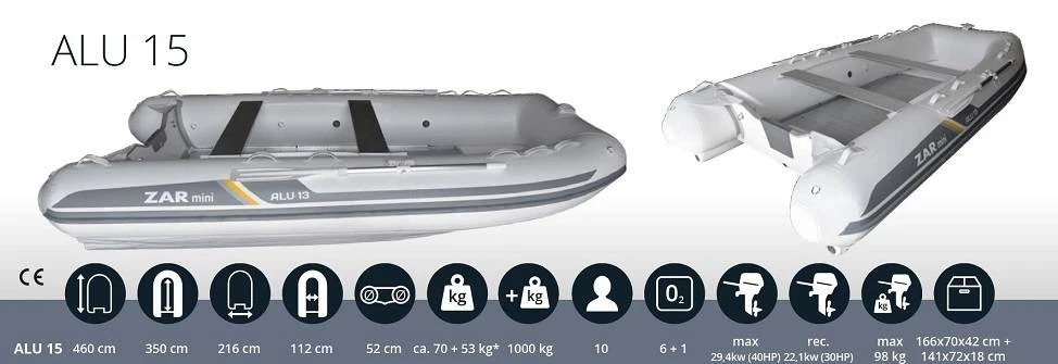 ZAR Mini ALU 15 Speedtube Schlauchboot 8 ZAR Mini ALU 15 Speedtube Schlauchboot – Bild 6