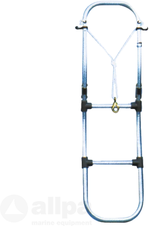 Allpa Aluminium Badeleiter 3 Stufen 3 Allpa Aluminium Badeleiter 3 Stufen